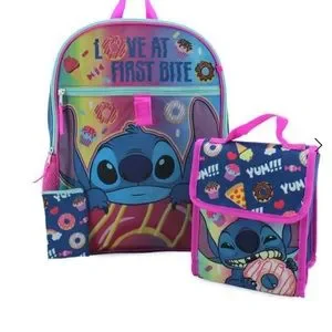 Disney Stitch “Love At First Bite” 5-piece Backpack Set Lilio Stitch 16 main image 4